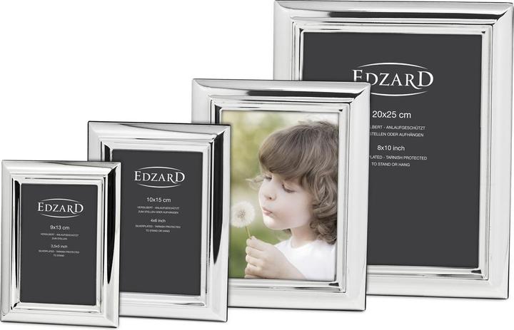 Actual product image Edzard Florence photo frame for photo 20 x 25 cm, silver-plated, tarnish-resistant (20 x 25 cm)