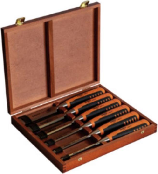 Actual product image Bahco 6-piece chisel set with plastic handle / 6, 10, 12, 16, 20, 26 mm (26 mm)