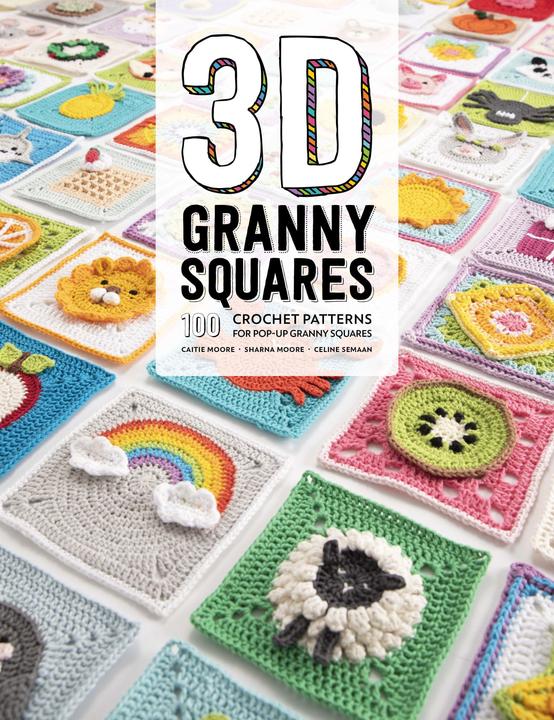 Produktbild 3D Granny Squares: 100 Crochet Patterns for Pop-Up Granny Squares (Englisch, Sharna Moore, Caitie Moore, Celine Semaan, 2019)