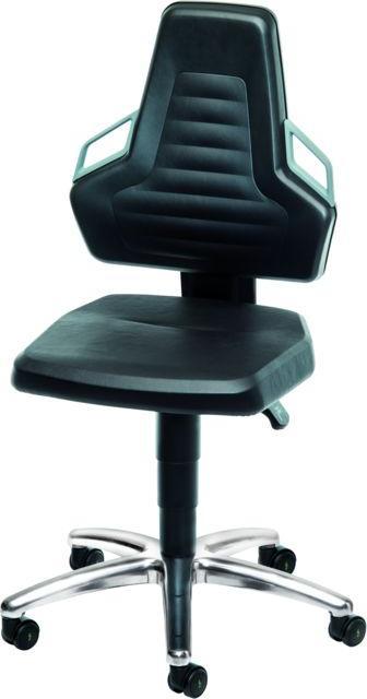 Actual product image Bimos ESD task swivel chair, imitation leather, with castors, low