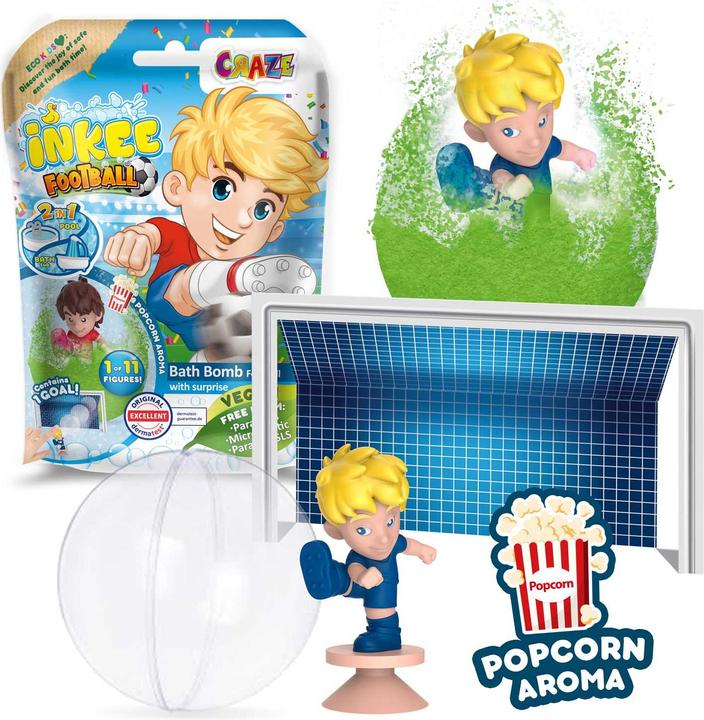 Image du produit Craze Bombe de bain Inkee Fussall avec figurine à collectionner (Bombe de bain)