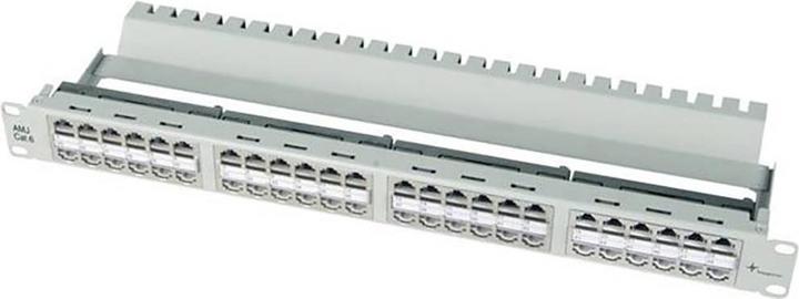 Immagine prodotto Telegärtner Patch Panel - RJ-45/RJ-11/RJ-12 X 48 - Grigio chiaro, RAL 7035 - 1U - 4