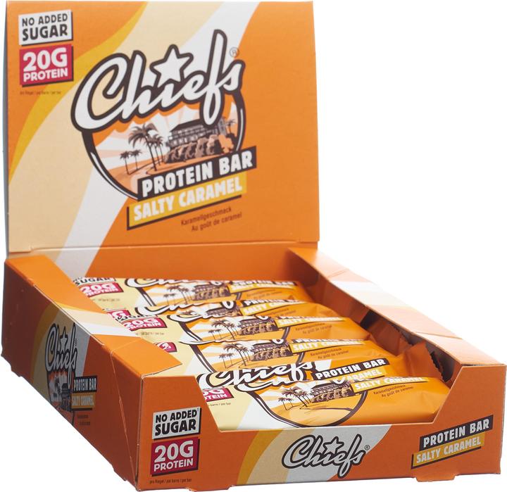 Image du produit Chiefs Protein Bar (Caramel, 12 pcs, 660 g)