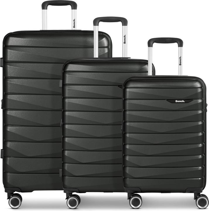 Bench Paris 4 Rollen Kofferset 3-teilig mit Dehnfalte (223 l)