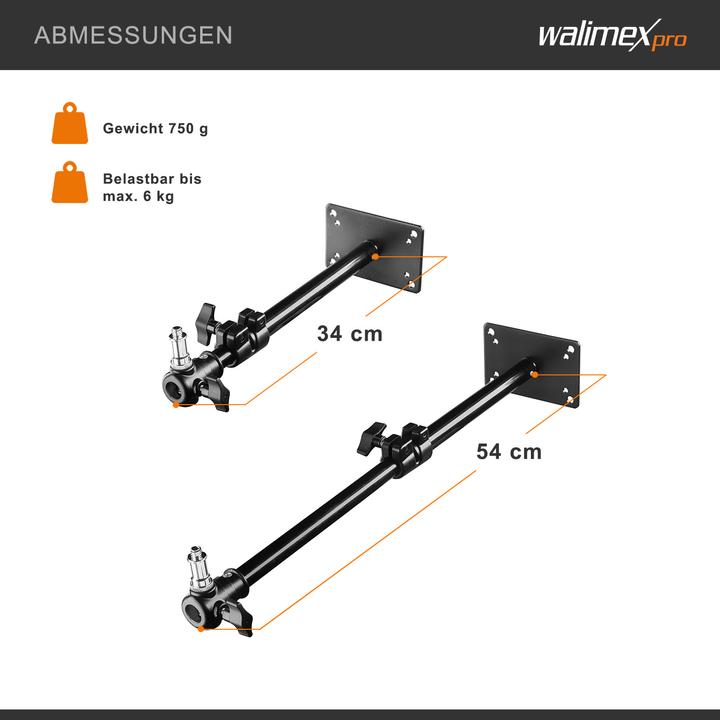 Image du produit Walimex pro par mur support plafond (54 cm, 6 kg)