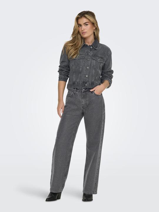 Actual product image Only ONLHUDSON Mittlere Taille Weiter Beinschnitt Jeans Jeans mit weitem Bein (25)