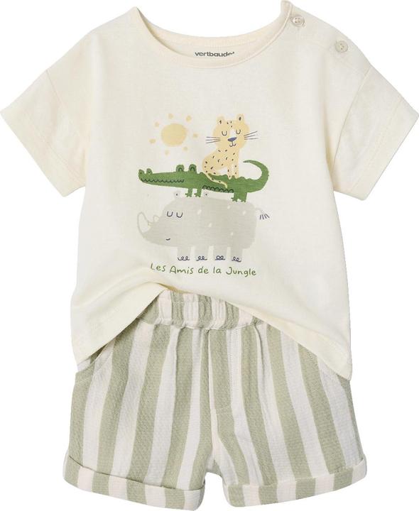 Produktbild Vertbaudet Baby-Set: T-Shirt & Shorts mit Streifenmuster (104)