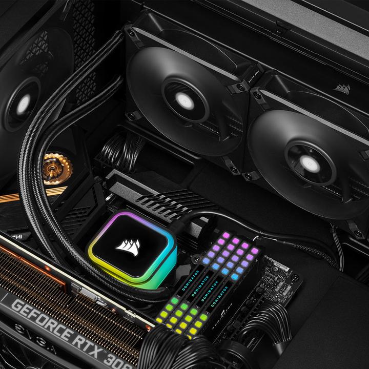 Actual product image Corsair iCUE H100i ELITE RGB Liquid CPU Cooler
