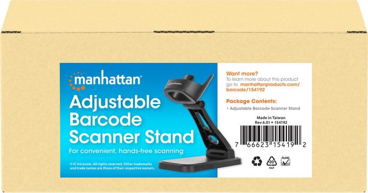 Produktbild Manhattan Verstellbare Halterung für Barcodescanner