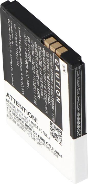 Actual product image AccuCell Battery AVM Fritz Fon M2, Fritz! Fon M2, FRITZ!FON C4, BAK130506, Fritz!Fon M2