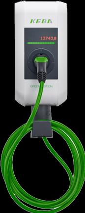 Actual product image Keba 121915 KC-P30-ES240022-E00-GE WallC box (Type 2, 22 kW, 32 A, Hard wired)