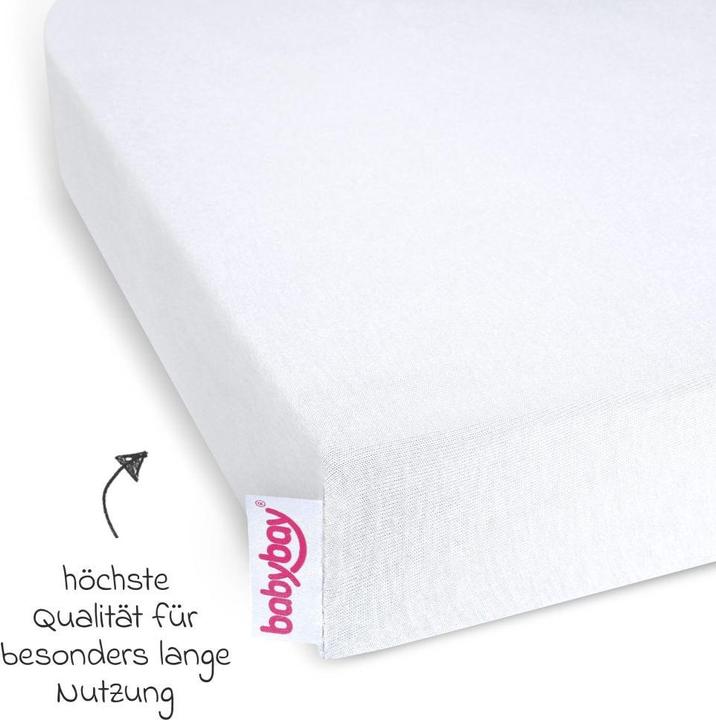 Actual product image Babybay Fitted sheet Fitted sheet 2-pack deluxe made of jersey for