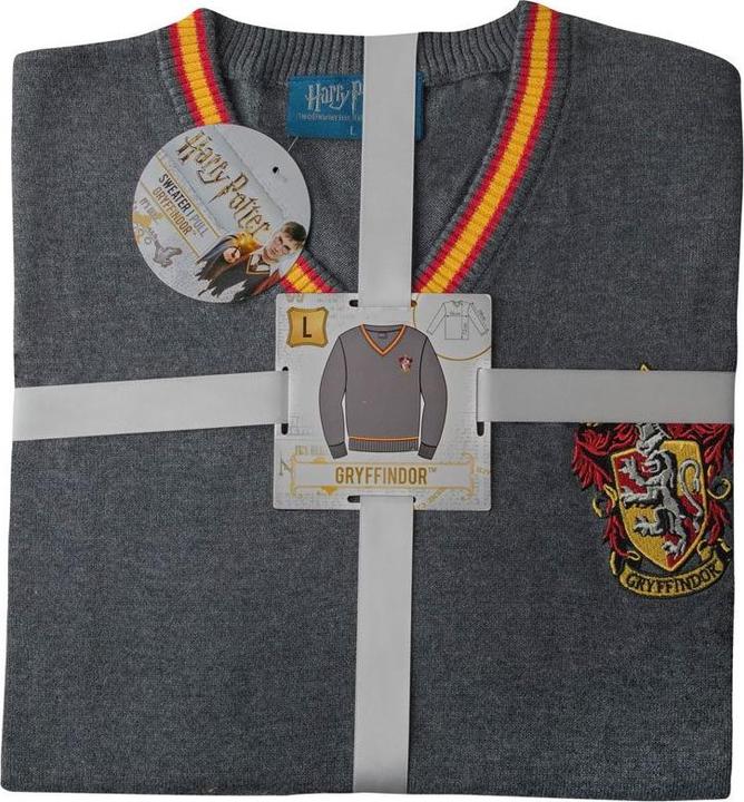 Image du produit Cinereplicas Harry Potter - Gryffondor - Pull gris tricoté - Large (L)