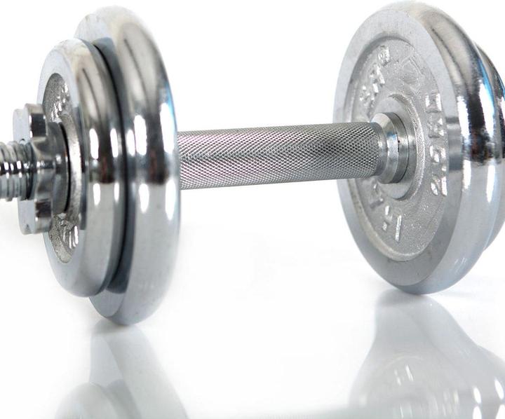 Actual product image Hammer Fitness Chrome dumbbell set (1 x 10 kg)