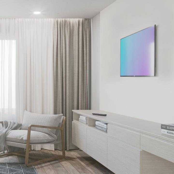 Actual product image Hama TV wall bracket, rigid, 305 cm (120") up to 100 kg, wall distance 2.8 cm (Wall, 120", 100 kg)
