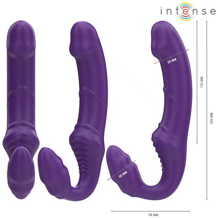Actual product image Intense Jill Doppelvibrator 20 cm Lila Fernbedienung