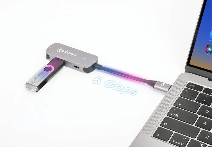 Produktbild Manhattan 130707 (USB-C, 3 Ports)