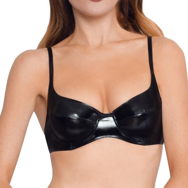 Actual product image Black Level Vinyl Bra black 80C (80 C)