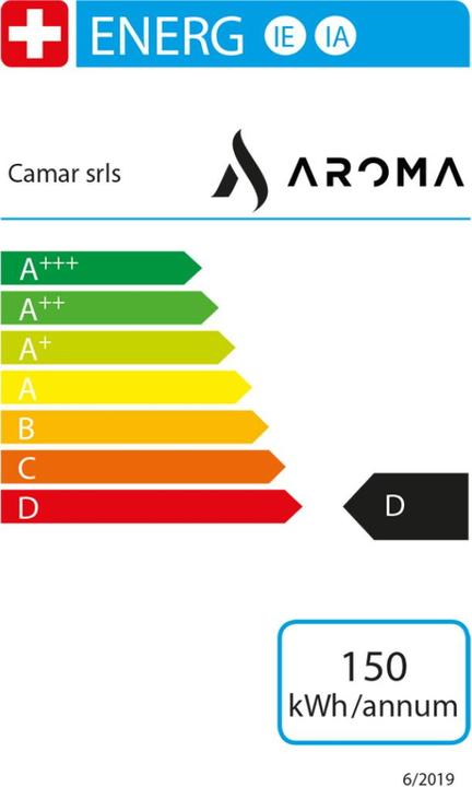Energy Label Aroma Iconica Virna Swiss Edition (E.S.E., CH plug)