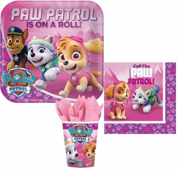 Produktbild Procos Paw Patrol Pink Party 3er Dekoration Set