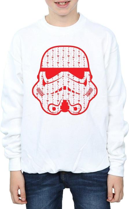 Immagine prodotto Star Wars Christmas Stormtrooper Helmet Felpa Ragazzi (140, 146)
