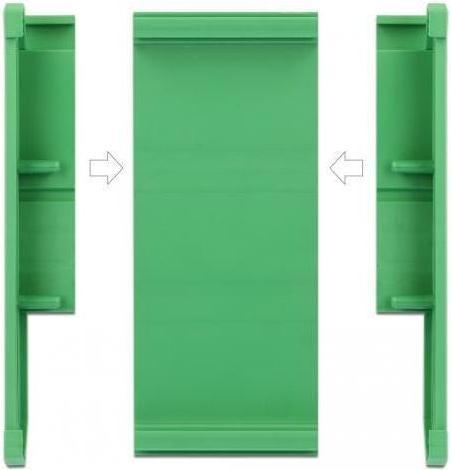 Immagine prodotto Delock Porta PCB (107 mm) per binario top-hat lungo 5 cm (0.05 m)
