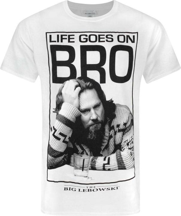 Immagine prodotto The Big Lebowski Maglietta Uomo Life Goes On Bro (S)