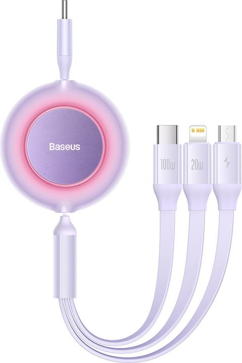 Actual product image Baseus USB type C - USB type C, Lightning, Micro USB B (1.10 m, USB 2.0)
