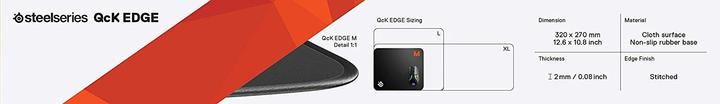 Actual product image SteelSeries QcK Edge (M)