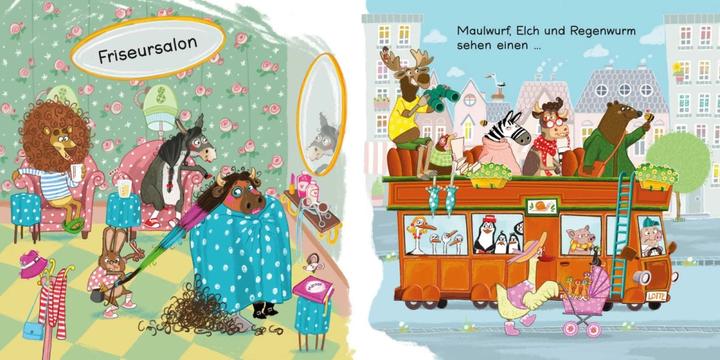 Actual product image Zebra, hippo and gazelle run quickly to the... Stop! (German)