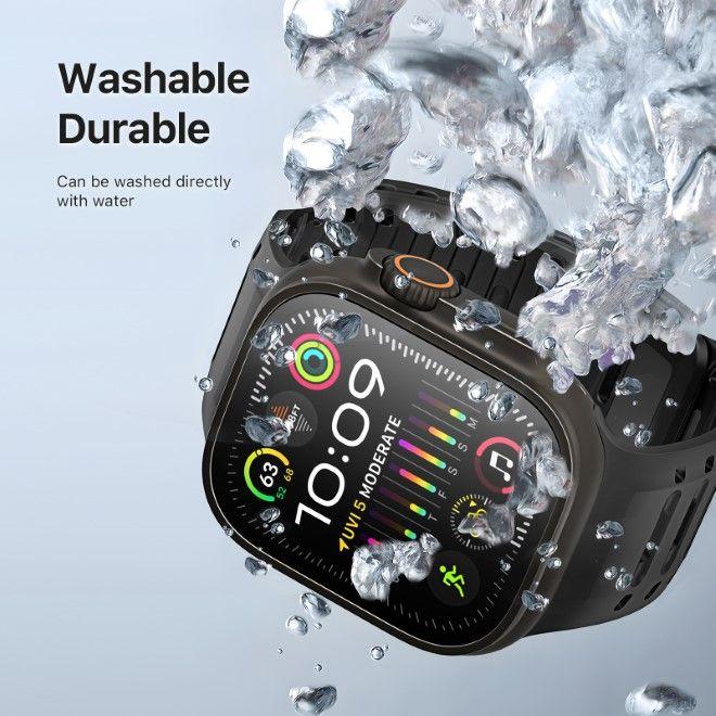 Produktbild Dux Ducis CS Armband (49 mm, 45 mm, 46 mm, 44 mm, 42 mm, Magneten, Silikon, Aluminium, Apple Watch Series 5, Apple Watch Series 4, Apple Watch Series 3, Apple Watch Ultra 2, Apple Watch SE (2022/2023), Apple Watch Series 6, Apple Watch Ultra, Apple Watch Series 10, Apple Watch SE, Apple Watch Series 8)