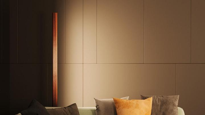 Actual product image kln.swiss Wood Floor Lamp Columna (4845 lm)