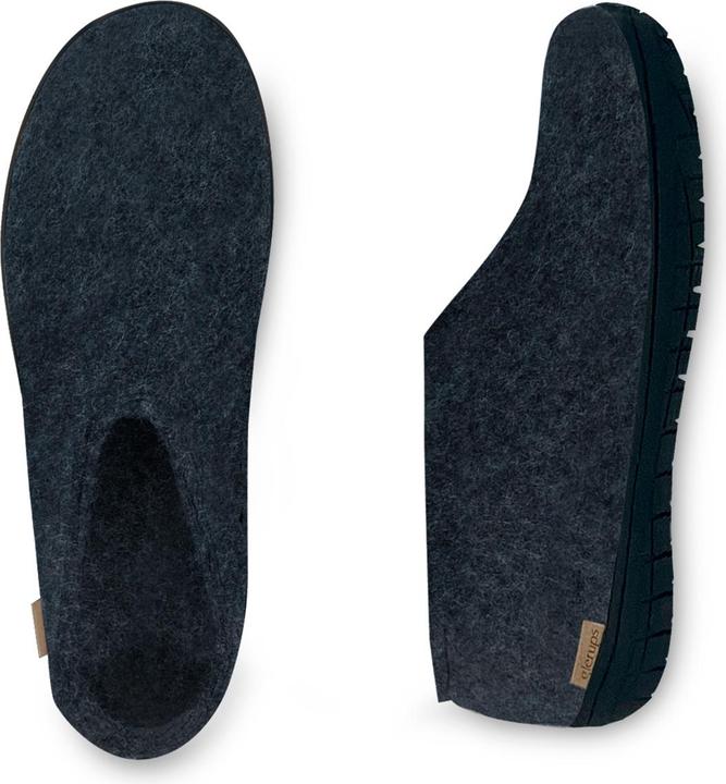 Image du produit Glerups Semelle en caoutchouc naturel Noir Pantoufle (46)