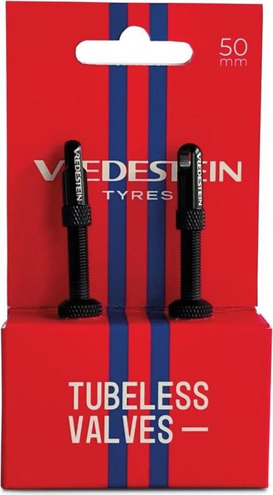 Vredestein Schlauchlose Ventile TUBELESS VALVES 50mm, Schwarz
