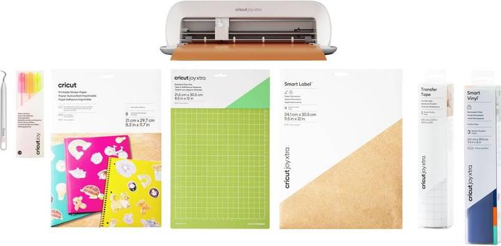 Produktbild Cricut Label & Sticker Bundle + Joy Xtra Schneideplotter-Set grau