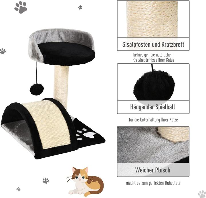 Produktbild Jamb Katzenbaum (46 cm, Elegante graue und schwarze Farbtöne)