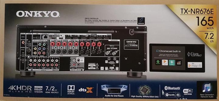 Actual product image Onkyo Tx-Nr676e (7.2 channels, FM, MW)