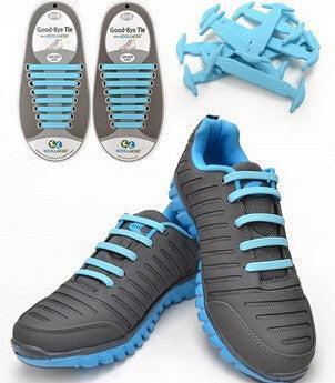 Hermex Elastische Schnürsenkel Schuhband Sneaker Lauf Sportliche BLAU