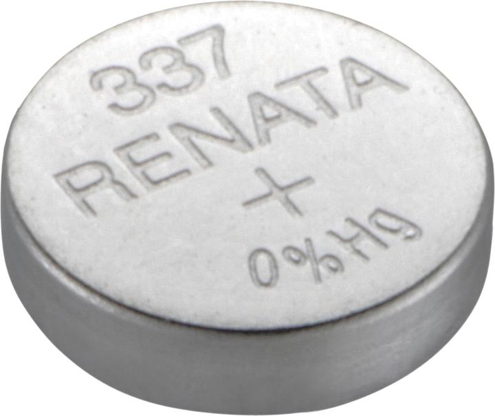 Actual product image Renata Button cell 337, 8mAh, silver oxide (8 mAh)