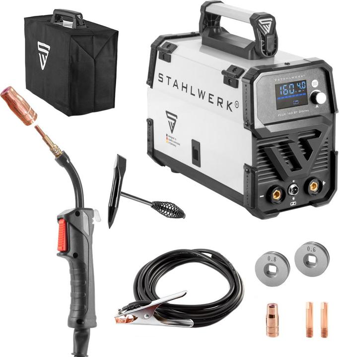 Image du produit Stahlwerk Poste à souder FLUX 160 ST Digital avec 160 A, dévidoir synergique