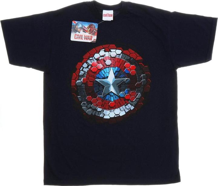 Produktbild Captain America Civil War Hex Shield TShirt (S)
