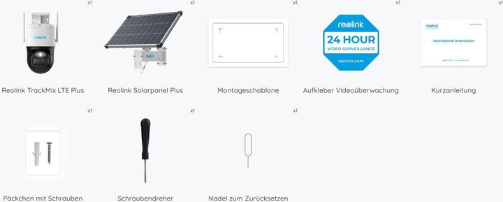 Produktbild Reolink TrackMix LTE PLUS inkl. Solarpanel (2560 x 1440 (WQHD))