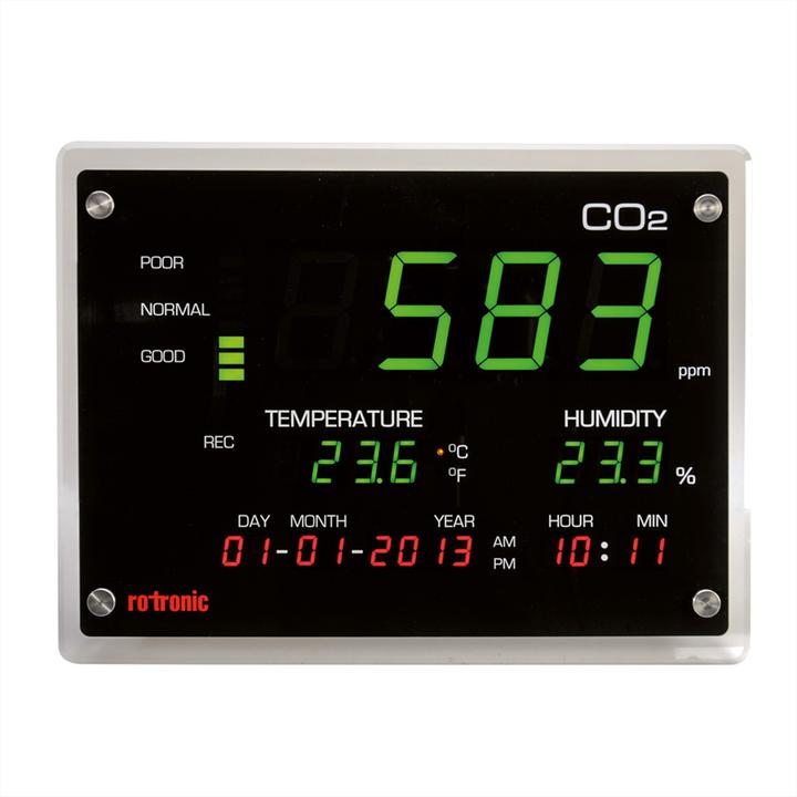 Actual product image Rotronic CO2 display for monitoring the indoor air quality