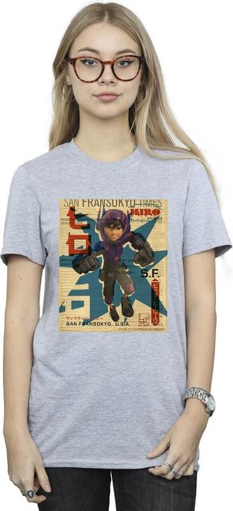 Produktbild Disney Big Hero 6 Baymax Hiro Newspaper TShirt (3XL)