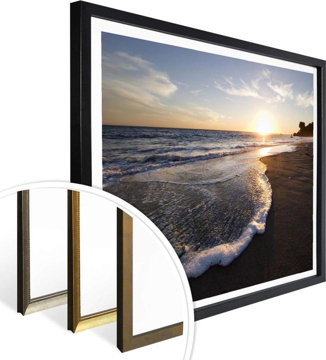 Produktbild Trenddeko Sonnenuntergang am Meer (50 x 40 cm)