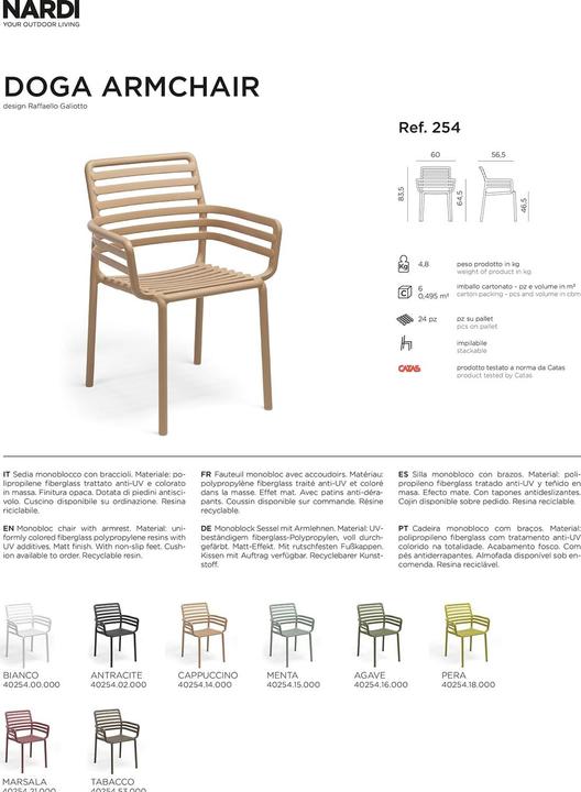 Produktbild Nardi Doga Armchair