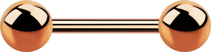 Immagine prodotto Star Piercing Barbello oro rosa con due palline (Acciaio chirurgico 316L, senza ottone)