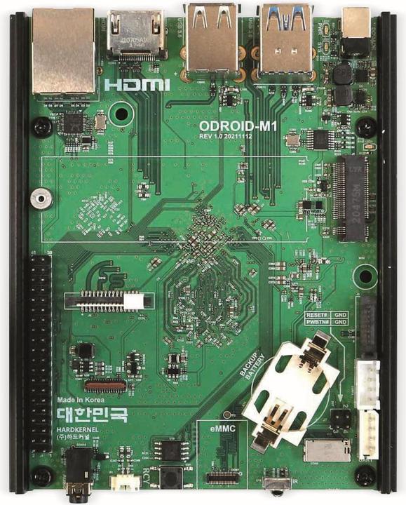 Actual product image Odroid M1 with 4GByte RAM