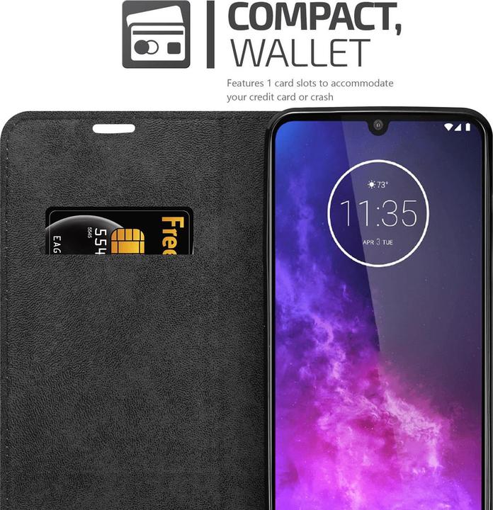 Productafbeelding Cadorabo Boek Onzichtbare Magneethoes (Motorola One Pro)