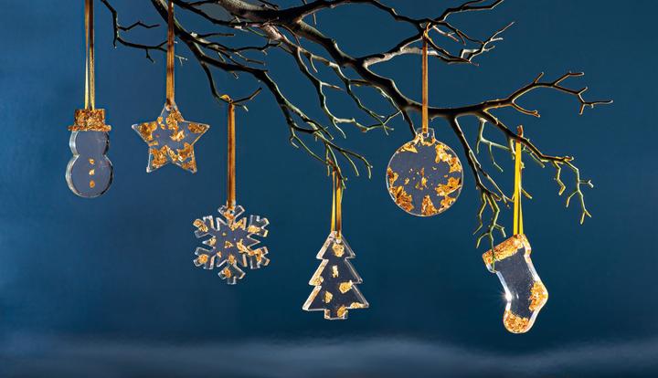 Actual product image Glorex Silicone Mould "Christmas Shapes
